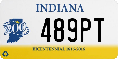 IN license plate 489PT