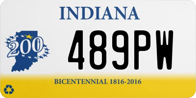 IN license plate 489PW