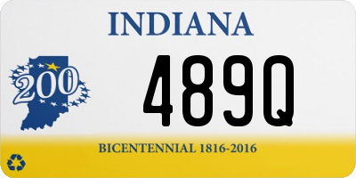 IN license plate 489Q