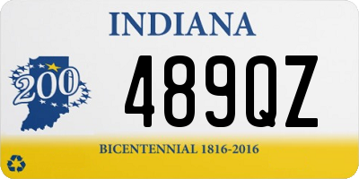 IN license plate 489QZ