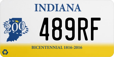 IN license plate 489RF