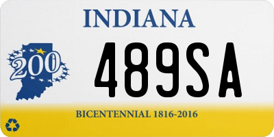 IN license plate 489SA