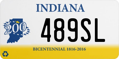 IN license plate 489SL