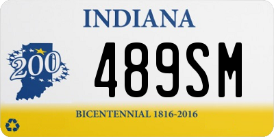 IN license plate 489SM