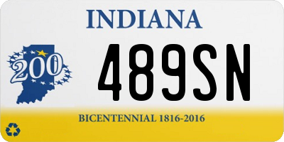 IN license plate 489SN