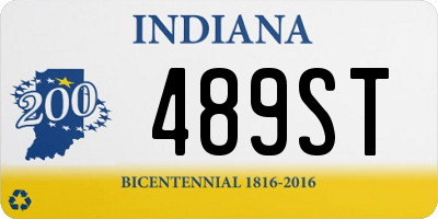 IN license plate 489ST