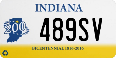 IN license plate 489SV