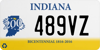 IN license plate 489VZ