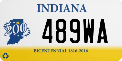 IN license plate 489WA