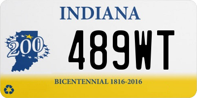 IN license plate 489WT