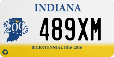 IN license plate 489XM