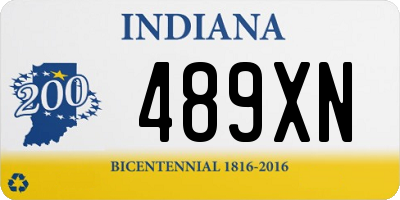 IN license plate 489XN