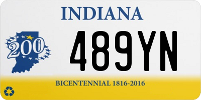 IN license plate 489YN