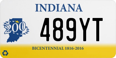 IN license plate 489YT