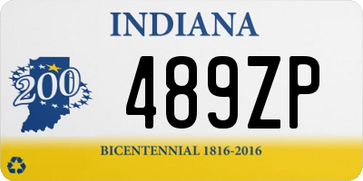 IN license plate 489ZP