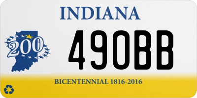 IN license plate 490BB