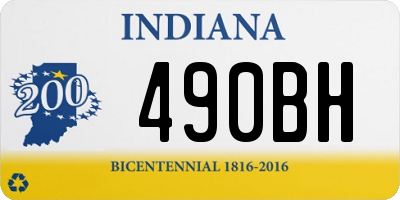 IN license plate 490BH