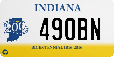 IN license plate 490BN