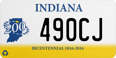 IN license plate 490CJ