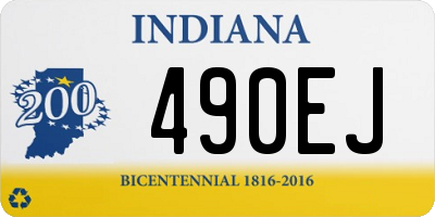 IN license plate 490EJ