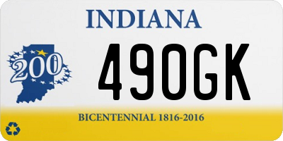 IN license plate 490GK