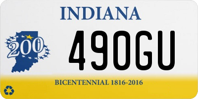 IN license plate 490GU