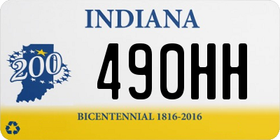 IN license plate 490HH