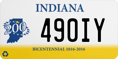 IN license plate 490IY