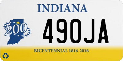 IN license plate 490JA