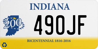 IN license plate 490JF