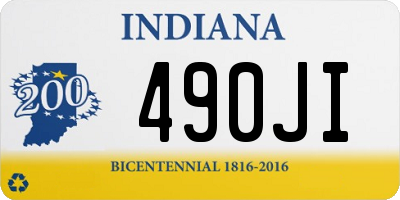 IN license plate 490JI