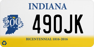 IN license plate 490JK