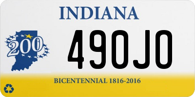 IN license plate 490JO