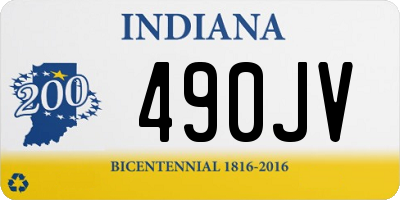 IN license plate 490JV