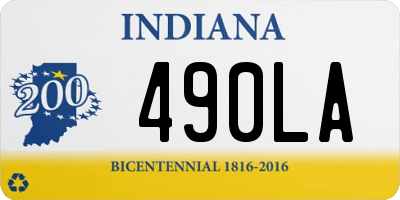 IN license plate 490LA