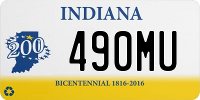 IN license plate 490MU