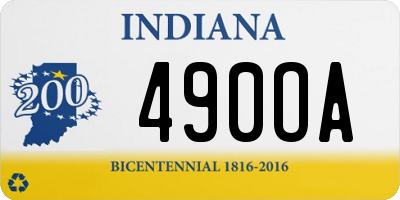 IN license plate 490OA