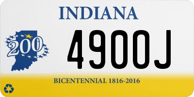 IN license plate 490OJ