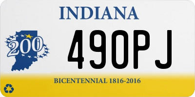 IN license plate 490PJ