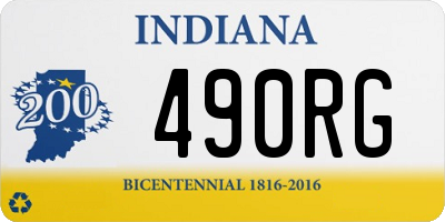 IN license plate 490RG