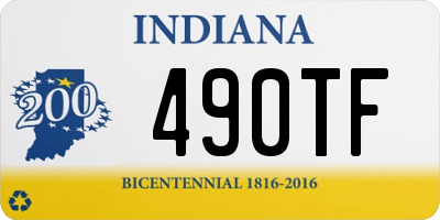 IN license plate 490TF