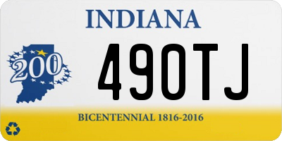 IN license plate 490TJ