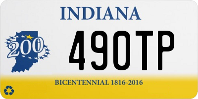 IN license plate 490TP