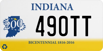 IN license plate 490TT