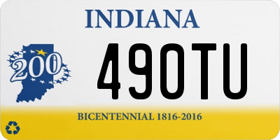 IN license plate 490TU