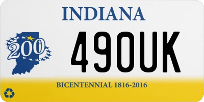 IN license plate 490UK