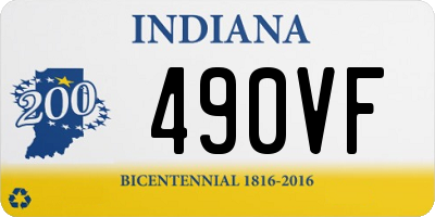 IN license plate 490VF