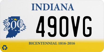 IN license plate 490VG