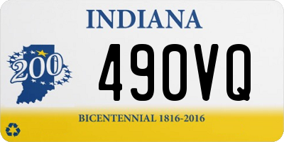 IN license plate 490VQ