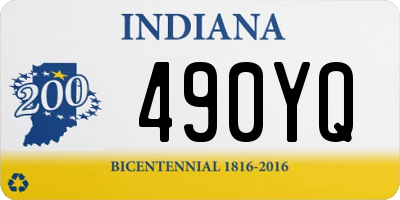 IN license plate 490YQ